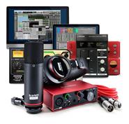 FOCUSRITE Scarlett solo studio Pack placa de audio usb microfono condenser auricular 3 gen - $ 58.800