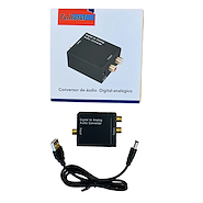 FULLTOTAL Acc-1080 Convertidor De Audio Digital Analógico Optico A Rca