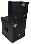 GBR Combo array 800 Subwoofer 15" activo 500w + 2 array 800 250w