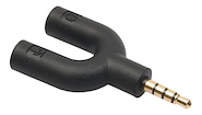 GBR U-Plug Ficha Adpatador 3.5 Stereo 4 Polos A 2 3.5 Stereo Mic Auricu