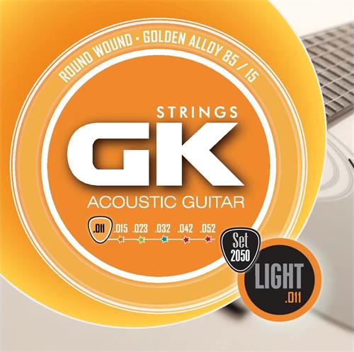 GK 012050 Encordado para guitarra acústica light 011-52 - $ 10.700