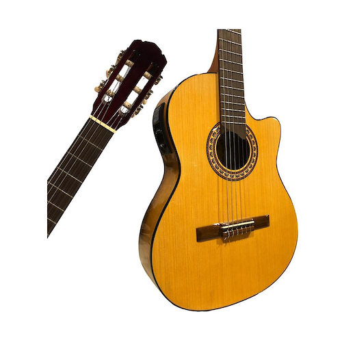 GRACIA M10 Guitarra clásica con corte medio concierto eq 5 bandas afina - $ 287.800