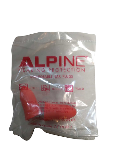 HM AlpI01 Protector auditivo x 1 par anti irritacion color rojo - $ 4.600