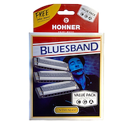 HOHNER M559xps Pack x 3 armónicas blues band  C G A - $ 46.600