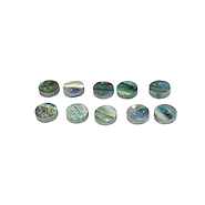 HOSCO - JAPAN Abl-6 Inlays Puntos De Abalone De 6 Mm X 10 Unidades