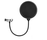 HUGEL Bf8 Antipop para micrófono de estudio pop filter negro