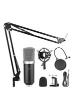 HUGEL Cm800kitbk Kit microfono condenser black soporte antipop