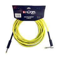 HUGEL 199-820-006 Cable Plug Plug 6 Mts Mallado Ficha Angular Amarillo