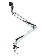 HUGEL Scba35w Brazo soporte articulado para micrófono blanco