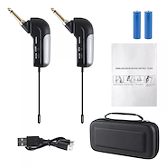 HUGEL Kx-868 Micrófono inalámbrico para guitarra bajo Uhf recargable