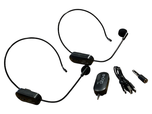 HUGEL Sl02 Micrófono Inalámbrico Dual Vincha Uhf - $ 50.000