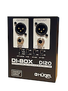 HUGEL DI20 Caja Directa Activa 2 Canales batería 9v