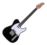 JAY TURSER Jt-lt-bk Guitarra eléctrica telecaster cuerpo sólido pickguard blanco