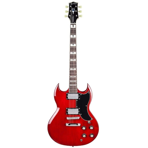 JAY TURSER Jt-50custom-tr Guitarra eléctrica sg doble bobina cromado mango maple - $ 801.400