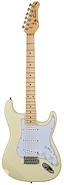 JAY TURSER Jt-300m-iv Guitarra eléctrica stratocaster 3 simples ivory maple