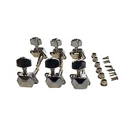 JINHO J22-3c Set de clavijas para guitarra 3+3 con tapa cromado