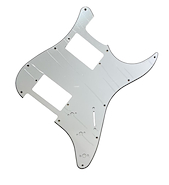 KD H-1003 wbw Pickguard para guitarra stratocaster 2 dobles blanco