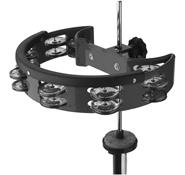 KNIGHT Tw-16a Pandereta media luna 8 sonajas para hihat negra