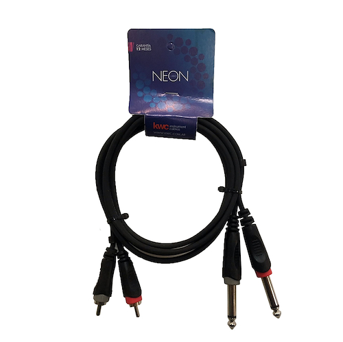 KWC 9009 Cable 2 rca a 2 plug mono 6,5 mm 1,5 mts - $ 10.800