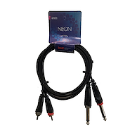 KWC 9009 Cable 2 rca a 2 plug mono 6,5 mm 1,5 mts