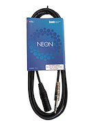 KWC 618 neon Cable xlr canon macho a plug macho stereo 3 mts