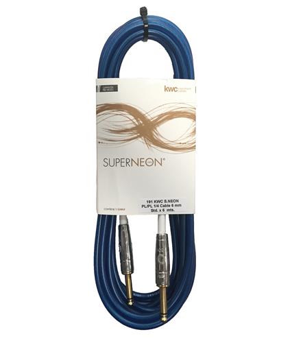 KWC 191 super neon Cable plug plug macho mono ergonómico cristal 6 mts - $ 30.100