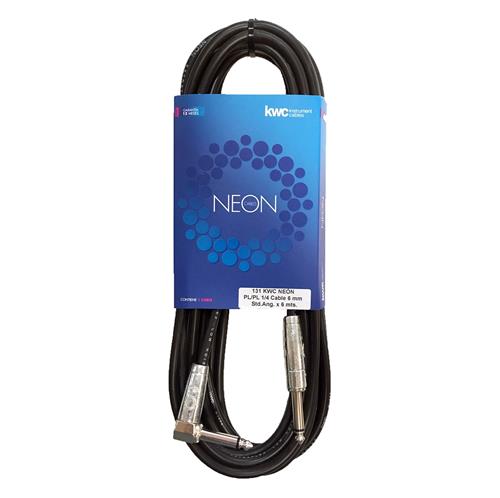 KWC 131 neon Cable plug plug macho mono angular 6 mts - $ 24.500