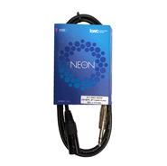 KWC 617 neon Cable xlr canon macho a plug macho stereo 1.5 mts