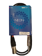 KWC 115 neon Cable xlr canon macho a plug macho mono 1.5 mts