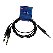 KWC 9006 Cable 1 plug stereo 6,5 mm a 2 plug mono 6,5 mm 1.5 mts
