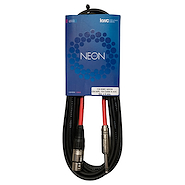 KWC 110 neon Cable xlr canon hembra a plug macho mono 6 mts