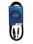 KWC 111 neon Cable xlr canon hembra a plug macho 3 mts