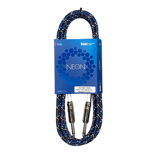 KWC 102 neon Cable plug plug macho mono mallado 3 mts - $ 18.200