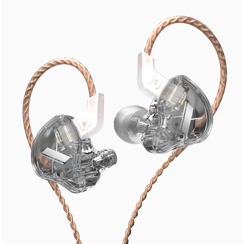 KZ Edx-clear Auricular in-ear intraural monitor de 2 vías transparente - $ 32.200