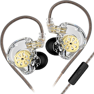 KZ Edx lite mic Auricular in-ear intraural monitor gamer Hifi micrófono