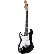 LEONARD Le365bk Guitarra eléctrica stratocaster 3 mic single palanca zurdo
