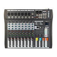 LEXSEN Vivo 11 Consola 11 Entradas 7 Xlr 1 Linea Usb Bluetooth 16 Efectos