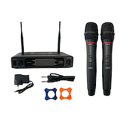 LEXSEN 2 In 2 Micrófono Inalámbrico Doble Mano Uhf  2 Canales