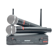 LEXSEN 2H2 Micrófono De Mano Doble Inalámbrico Uhf