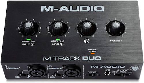 M-AUDIO M-track duo Placa de audio usb 2 canales xlr para mac y pc - $ 162.900