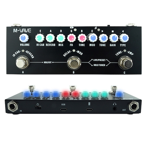 M-VAVE Cube baby Pedalera multiefecto para guitarra usb simulador amps - $ 69.400
