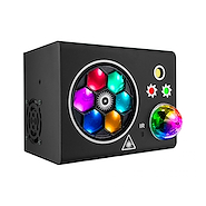 MACROLITE Thunder Multiefecto Led 4 En 1 Mas Laser 40W Dmx Control