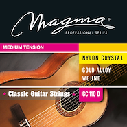 MAGMA Gc110d Encordado para guitarra clásica dorada media tension