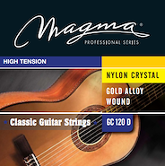 MAGMA Gc120d Encordado para guitarra clásica dorada alta tension