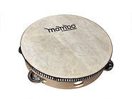 MAMBO Dp-908h Pandero 20 cm con parche 12 sonajas