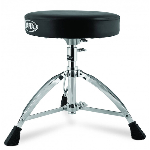 MAPEX T-270A Banqueta Circular Cuerina Pata Doble Cromado Regulable - $ 174.000