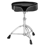 MAPEX T-765A Banqueta Tipo Moto Cuerina + Felpa Patas Dobles Regulable