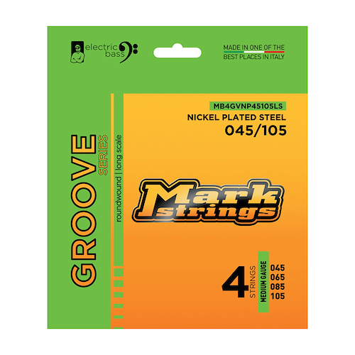 MARKBASS Mb-4-Gv-Np-45-105 Encordado para Bajo 4C 045-105 Groove Series Nickel Plated - $ 71.000