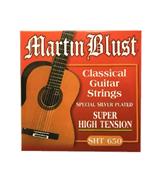 MARTIN BLUST Sht650 Encordado Guitarra Clásica Nylon Tension Alta