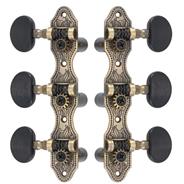 MR.SHIMURA 405ab-a2b Clavijero para guitarra clasica bronce antique perilla negra